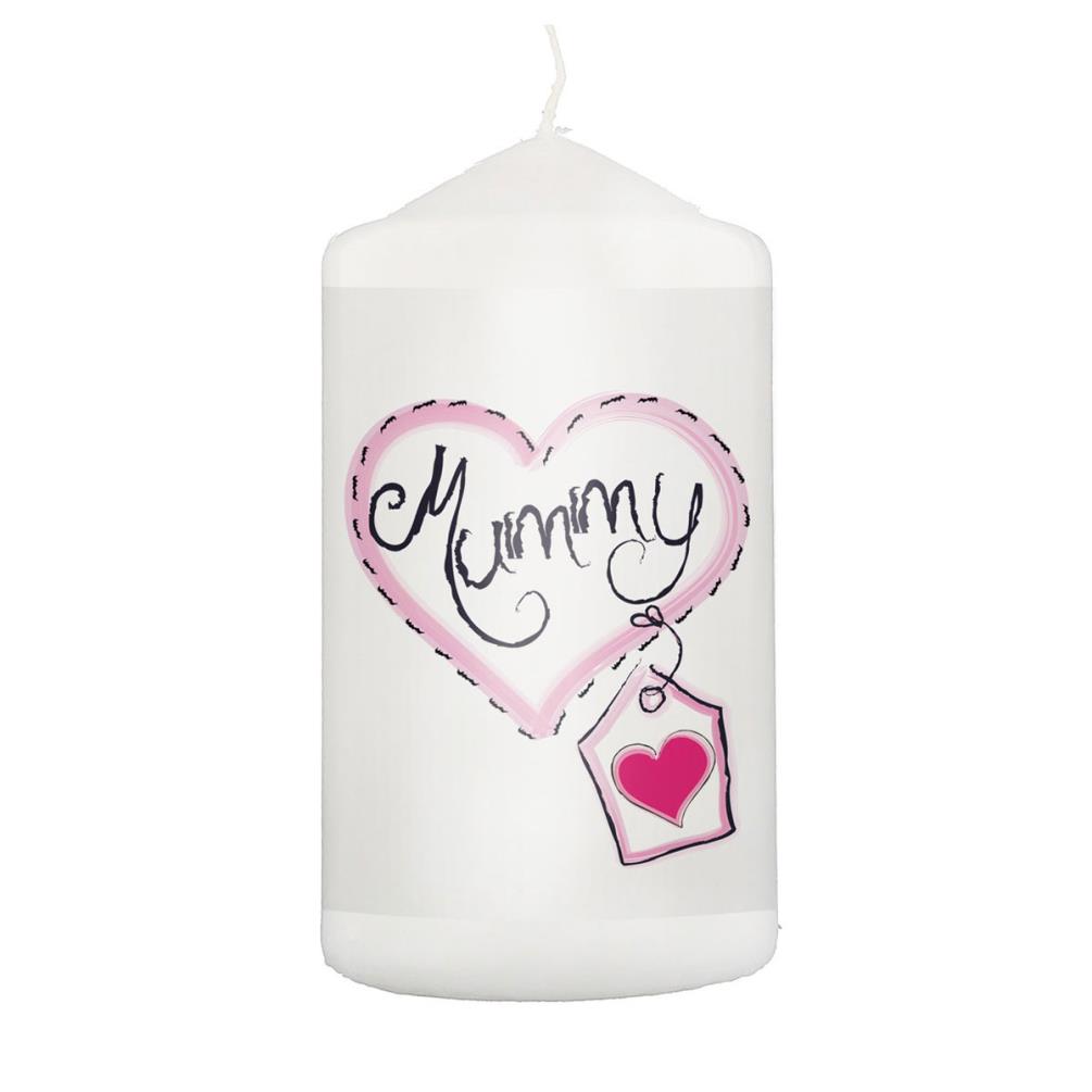 Mummy Heart Stitch Pillar Candle £11.69